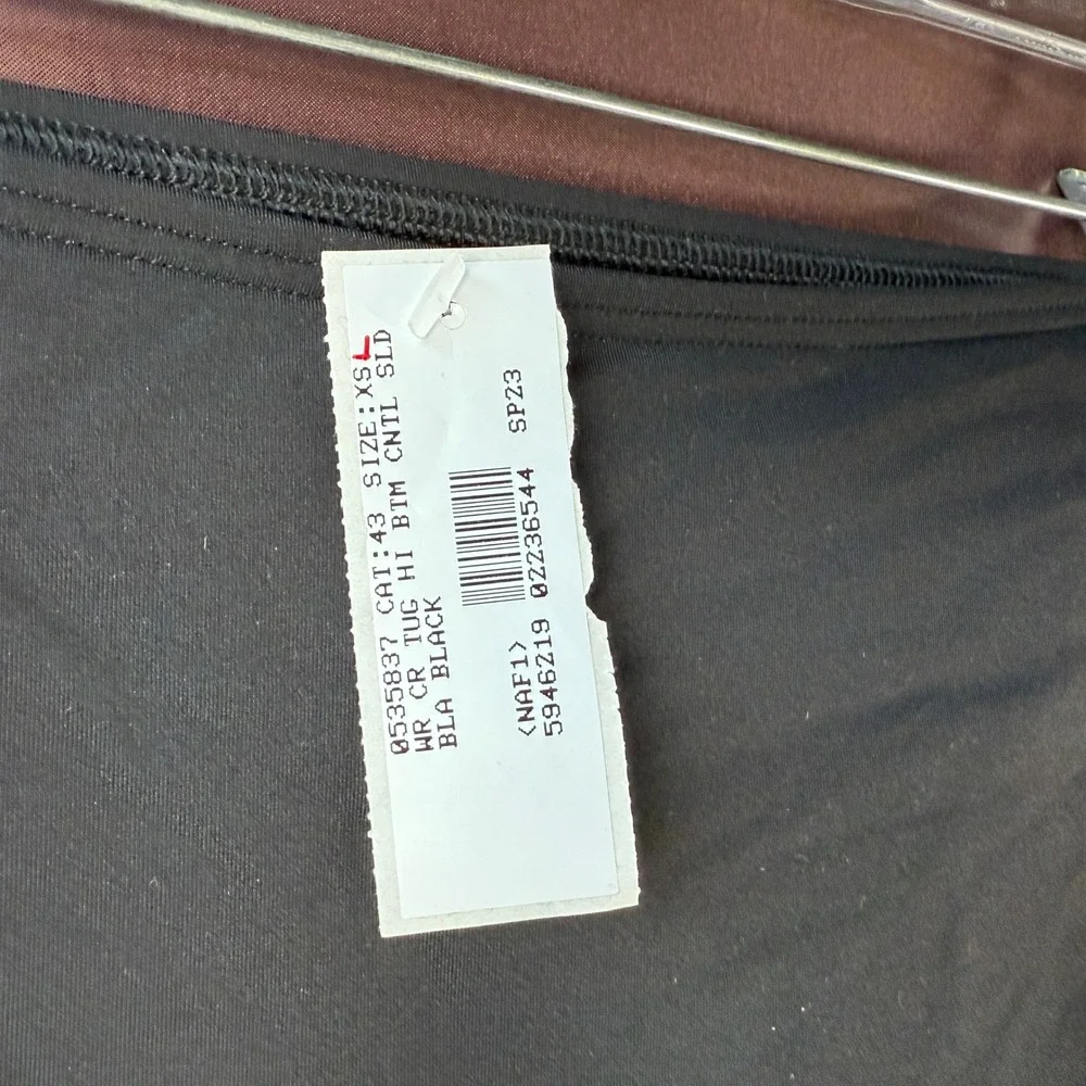 Lands' End Womens XS LONG Tummy Control High Waisted Tugless Bikini Swim Bottoms